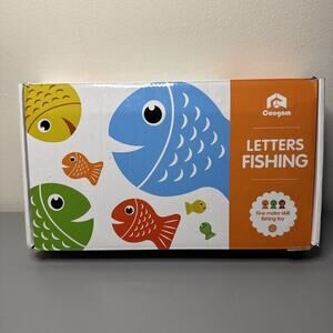 Coogam Letters Fishing Game Magnetic Learning Fine Motor Skills Wooden Complete!